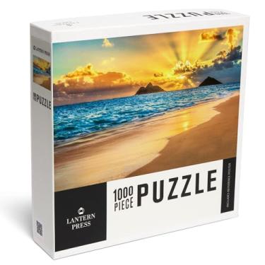 Imagem de Lantern Press 1000 Piece Jigsaw Puzzle, Lanikai Beach, Kailua, Oahu, Hawaii, Sunrise Over Beach
