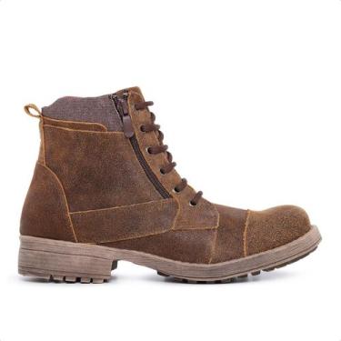 Imagem de Bota Masculina Coturno Couro Casual Adventure Café Gasto - Hype, 41, C