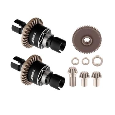 Imagem de NMNRC Alloy Front Rear Differential Diff & Spur Input Gear Kit for HyperGO 1/16 H16BM H16PL H16GT H16DR 16207 16208 16209 16210 1/14 H14BM 14209 14210 14301 14303 Upgrades Part Black