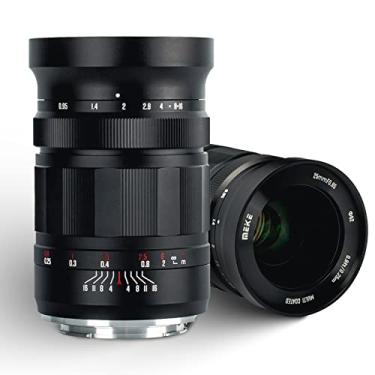 Imagem de Meike Lente APS-C de foco manual f0.95 de 25 mm para câmeras Canon RF, grande angular de abertura compatível com EOS-R EOS-RP R5 R6 R7 R10 no modo APS-C