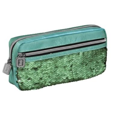 Imagem de Estojo Duplo Blush Verde Foroni – Praticidade e Estilo em Dobro!