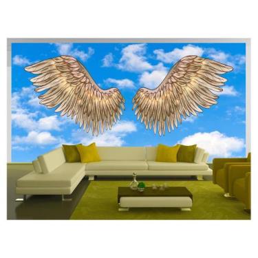 Imagem de Papel De Parede 3D Arte Asas Selfie Insta Cores 3,5M Tra331 - Você Dec