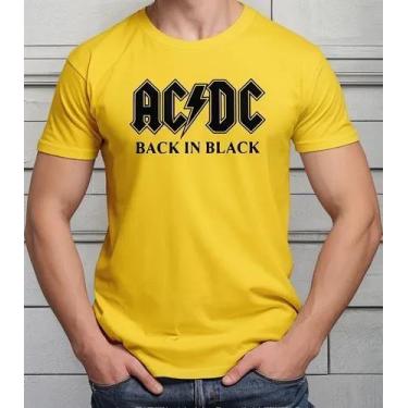 Imagem de Camisa Camiseta Adulto Masculina Feminina Algodão Banda de Rock AC DC 