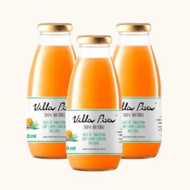 Imagem de Kit 3X: Suco Tangerina Capim Cidreira Sem Açúcar Villa Piva