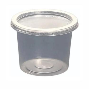 Imagem de Pote redondo com tampa 145ml com 25 unidades g307 galvanotek