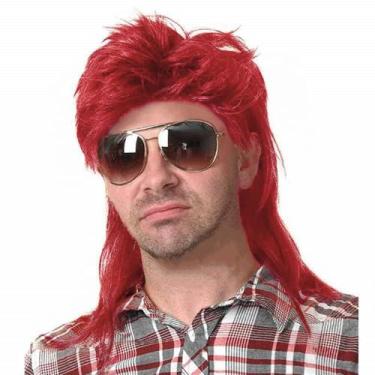Imagem de Peruca Swiking Red Mullet Curly Punk Party