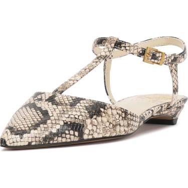Imagem de Vince Camuto Sapato feminino Varena, Estampa de cobra preta/creme, 35