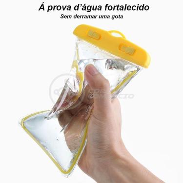 Imagem de Capa Bolsa A Prova Dágua Impermeável P/ Celular Amarelo