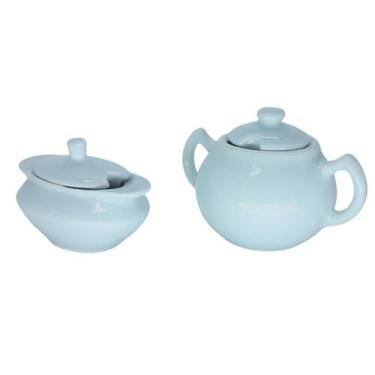 Imagem de Kit 2 açucareiros - barquinha 100ml - chaleira 250ml - Porcelana Branc