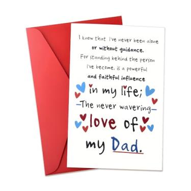 Imagem de I Love You Dad Gifts for Men Fathers Day Card from Daughter Son Father Daddy Birthday Gift Cards with Envelope Papa Dad Greeting Cards Father Inspirational Encouragement Gifts for Men