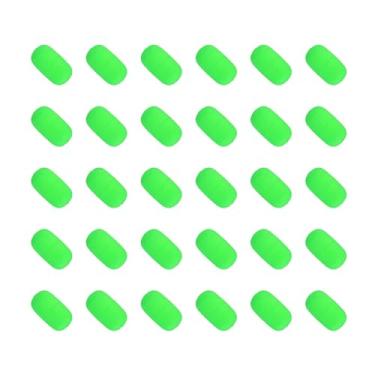 Imagem de Flutua de espuma de pesca de 2,7 cm, 30 peças boias de Snell indicador de ataque de pesca com mosca para flutuadores Pompano Walleye Rig Isca, verde