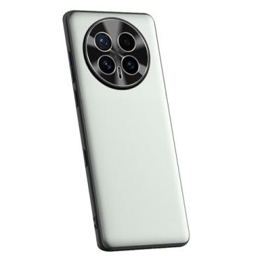 Imagem de LTLMYDAM Capa fina para Honor Magic 8 Pro/8, capa minimalista de couro vegano líquido para câmera de metal, antiderrapante, capa de proteção contra quedas, verde, 8