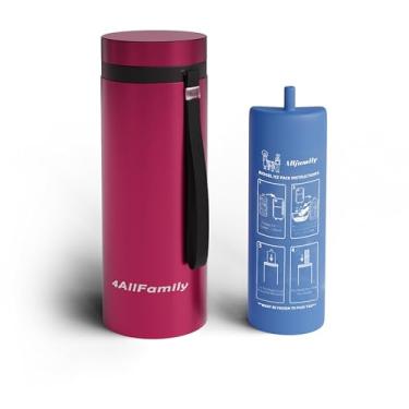 Imagem de 4ALLFAMILY Nomad 48H Estojo térmico para viagem com 7 canetas, caixa térmica para medicamentos, bolsa térmica para viagem médica aprovada pela TSA, estojo rígido com bolsa de gelo Biogel (magenta)