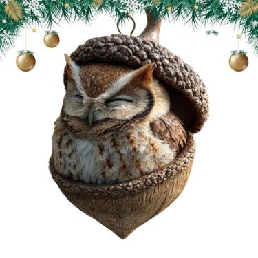 Imagem de Enfeites Para Árvore De Natal | Decoração Para Pendurar Em 2D - Decoração De Natal Com Pendente Animal Acrílico | Para Sala Quarto Lareira Porta Parede Bolsa De Ombro Bolsa Tote Mochila