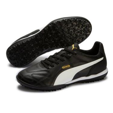 Imagem de Chuteira Society Puma King, Preto, Branco, 39