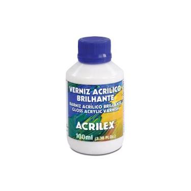 Imagem de Verniz Acrílico Brilhante 100ml Acrilex Kit C/2 Unidades