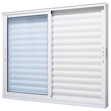 Imagem de Janela Veneziana Perfecta 3 Folhas 120x100cm Branca - 1018-73 - JAP