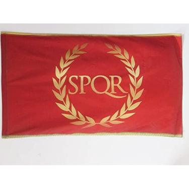 Imagem de Bandeira do Império Romano 2' x 3' para um mastro - Bandeiras do Império Romano 60 x 90 cm - Faixa 2 x 3 pés com furo - AZ FLAG