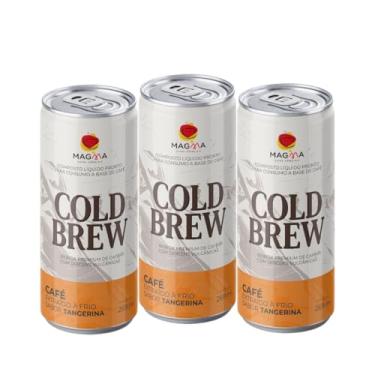 Imagem de Cold Brew Magma sabor Tangerina - Kit com 3 unidades - Café especial gelado - Sem adição de açúcares - Energético natural - Bebida Premiun sem álcool