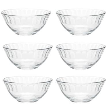 Imagem de Kit Bowl Tigela de Vidro 6un 300ml para Sobremesas Doces Dumiat