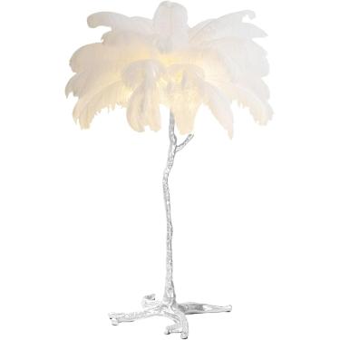 Imagem de 170 Natural Ostrich Feather Floor Lamp Moderno Luxo Feather Standing Lamp Com Pedal Switch E Corpo De Lâmpada De Prata Lâmpadas Altas Para Quartos E Sala De Estar, Peacock Blue