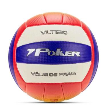 Imagem de Bola Volei Poker De Praia Training Vlt 120 Ii - Azulverm