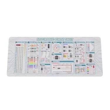 Imagem de Tapete de mouse eletrônico, tapete de mouse eletrônico, tapete de mesa grande para jogos, mouse pad antiderrapante para engenheiros e estudantes, acessórios essenciais de computador para estudo