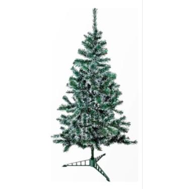 Imagem de Árvore de Natal Grande Verde, Galhos Cheios, Decoração Natalina (Nevada, 180cm)