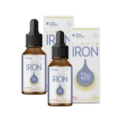 Imagem de 2x Multiví­taminico Ferro Liquid Iron Plus Baby Kids True Source 30ml