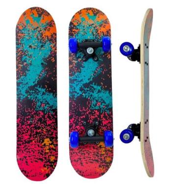 Imagem de Skate Infantil Shape Em Madeira Estampado 18277 - Alitoys