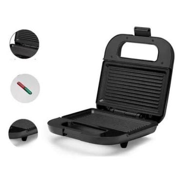 Imagem de Maquina Para Sanduiches Elétrica Sanduicheira Portátil 110V - Sokany