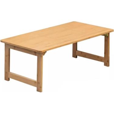 Imagem de GLETSF Mesa de centro dobrável, mesa de jantar, mesa de chá, mesa de estudo, mesa de laptop, bandeja de servir para café da manhã, jogos, escrita, 60 x 40 x 35 cm