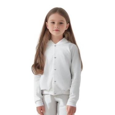 Imagem de Jaqueta de Moletom Infantil Unissex Lisa com Bolsos Estilo Casual-Unissex