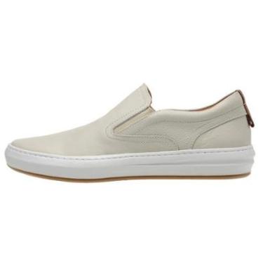 Imagem de Sapatênis Masculino Tênis Casual Slip On Couro Legitimo Conforto-Masculino