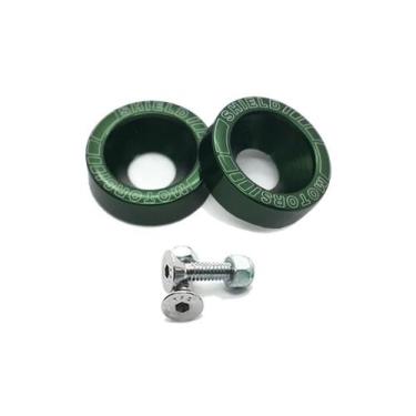 Imagem de Kit Parafuso E Arruela De Placa Decorativo - Verde Claro - Shieldmotor