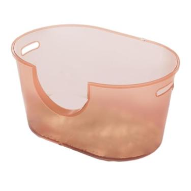 Imagem de Stgfyxgs Bandejas de Ninhada de Animais de Estimação com Lados Altos Cães de Cachorro Pan Gaiola Polvilhe Protofit, Rosa Sujo