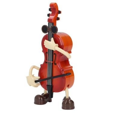 Imagem de Asixxsix Caixa de Música Ornamental, Enfeite de Caixa de Música Vintage com Mecanismo de Corda, Ideal para Sala de Estar, Quarto, Escritório e Estúdio Fotográfico. (Violoncelo)