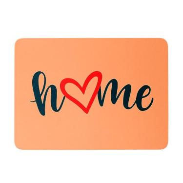 Imagem de Tapete Capacho Antiderrapante Vinil 58x38 cm, 5 Modelos Estampados (Home e Welcome), Ideal para Entrada de Casa, Apartamento ou Escritório, Resistente, Lavável e Decorativo (Opção 2)
