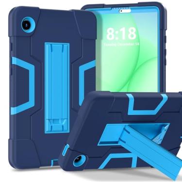 Imagem de Lunivop Capa para tablet compatível com Samsung Galaxy Tab A11 Capa /A9 de 8,7 polegadas com suporte integrado capa protetora de tablet resistente para Samsung Tab A11/A9 azul