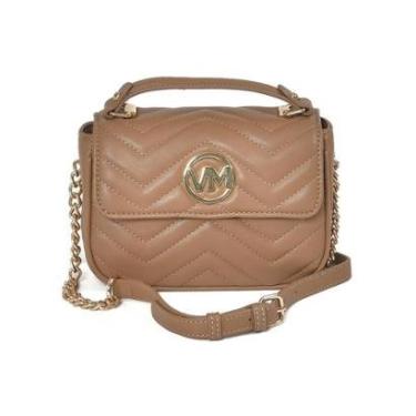 Imagem de Bolsa Tiracolo Quadrada Via Marte Alça Longa Corrente B2-602-Feminino