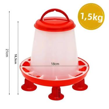 Imagem de Bebedouro Automático Para Aves De 1,5kg 3L, Alimentador De Frango, Bar