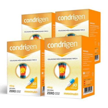 Imagem de Kit 04 Condrigen Colageno Tipo Ii Com 30 Capsulas Maxinutri
