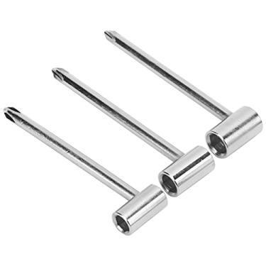 Imagem de Generic Chave de Haste de Guitarra, Ferramenta de Ajuste de Ferro de para, Jackson, Reparo de Guitarra Diy, Conjunto de 3 Peças (Prata 6.35MM+7MM+8MM três conjuntos)