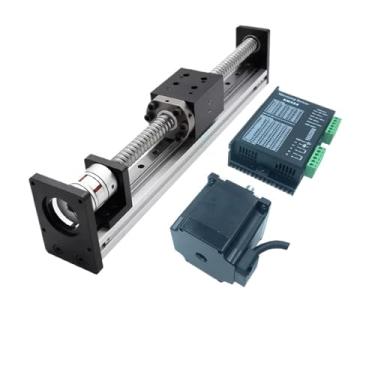 Imagem de S25HH0 XYZ Eixo Slide Stage Linear Trilho Guia Linear Fase 40 mm Largura Parafuso Esférico SFU1605 1610 para Motor de Passo Nema 23 Carga Máxima 50 kg (57 mm Aberto 3 Nm, 1000 mm Curso SFU1610)
