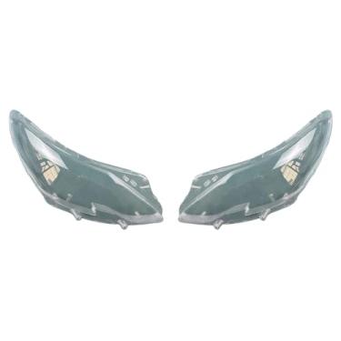 Imagem de Compatível com Peugeot 2008 2014~2018 Capa do Farol Máscara da Carcaça do Farol Lente Transparente Peças de Reposição Automotivas(Left and Right)