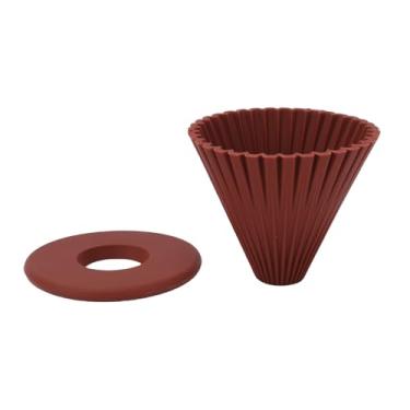 Imagem de Fabater Despeje sobre o Gotejador de café, Suporte de Filtro de café de Silicone Reutilizável, Suporte de Filtro de Silicone Em Cone Gotejador Manual Seguro para Máquina de Lavar Louça