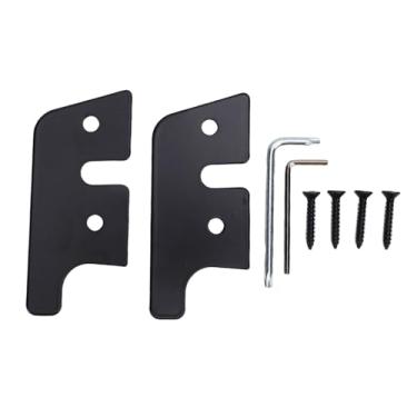 Imagem de Keenso Clipe de Viseira Solar, Kit de Reparo de Viseira Solar Em Liga de Alumínio para Substituição de Fixador de Viseira Solar para JL JLU JK JT 2018-2023, Com Acabamento Anodizado