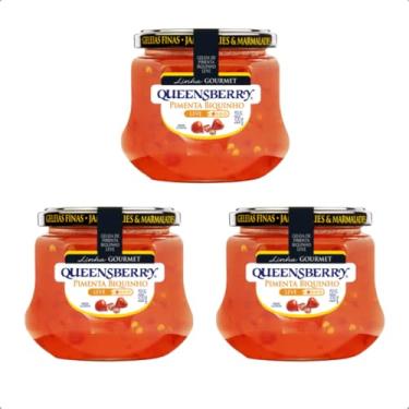 Imagem de Kit 03 Geleias De Pimenta leve Biquinho Queensberry 320g