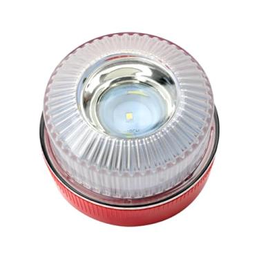 Imagem de Dynwave Sinalizador estroboscópico LED genérico, luzes de advertência com base redonda, luz de emergência para estrada, ideal para carros, guinchos e, Vermelho Branco