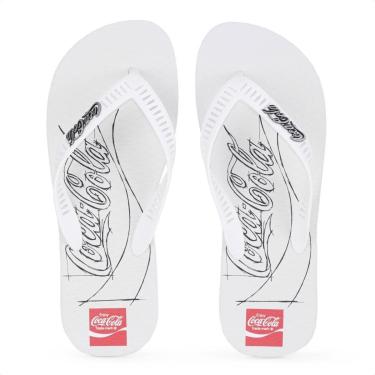 Imagem de Chinelo Coca Cola Belfast 2 Branco - Masculino-Masculino